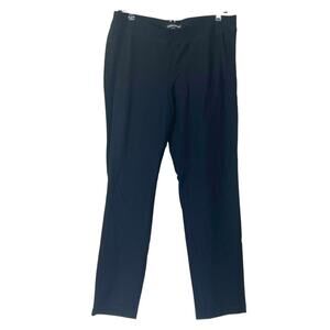 Eileen Fisher Pull-On Tapered Leg Ankle Length Pant Black Women XS
